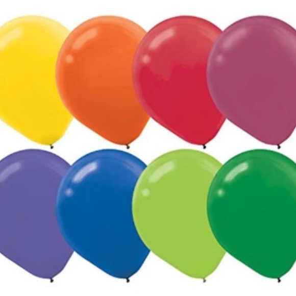 AMSCAN 144 Count of Assorted Latex Balloons - Picture 3 of 3